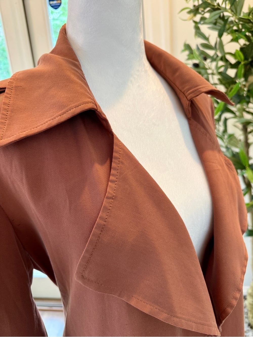 bagatelle Rust-Tone Open Front Layering Jacket-Small - Picture 6 of 13